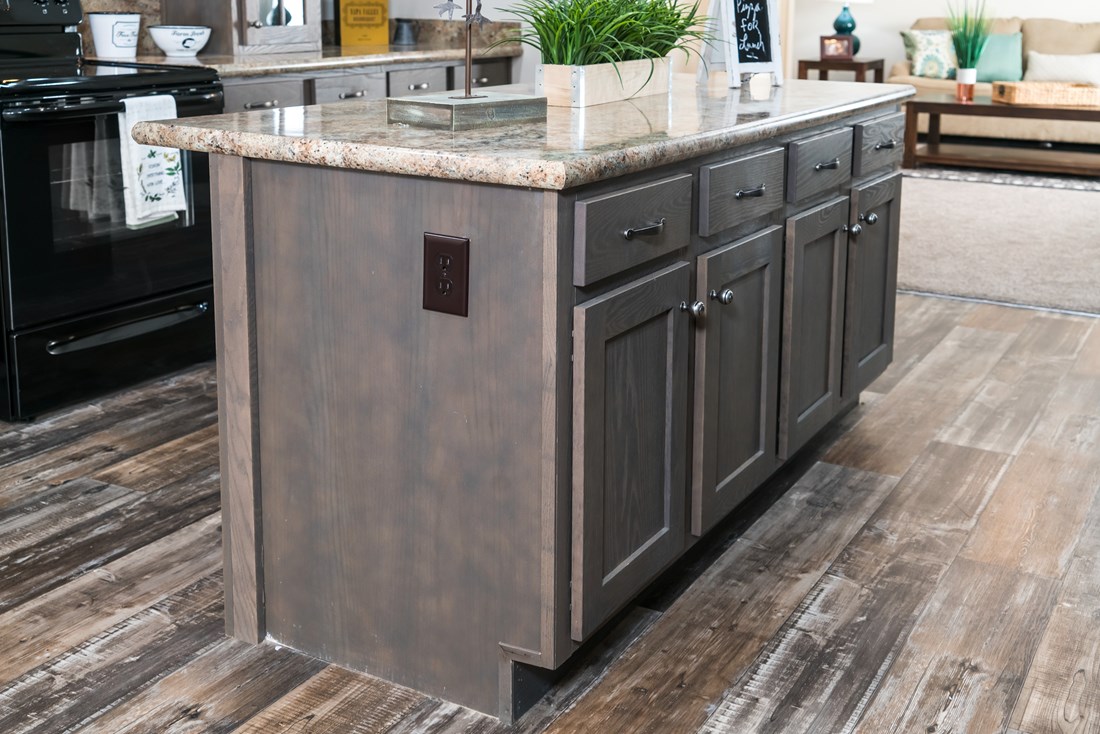 The 2062 CLASSIC Kitchen. This Manufactured Mobile Home features 3 bedrooms and 2 baths.